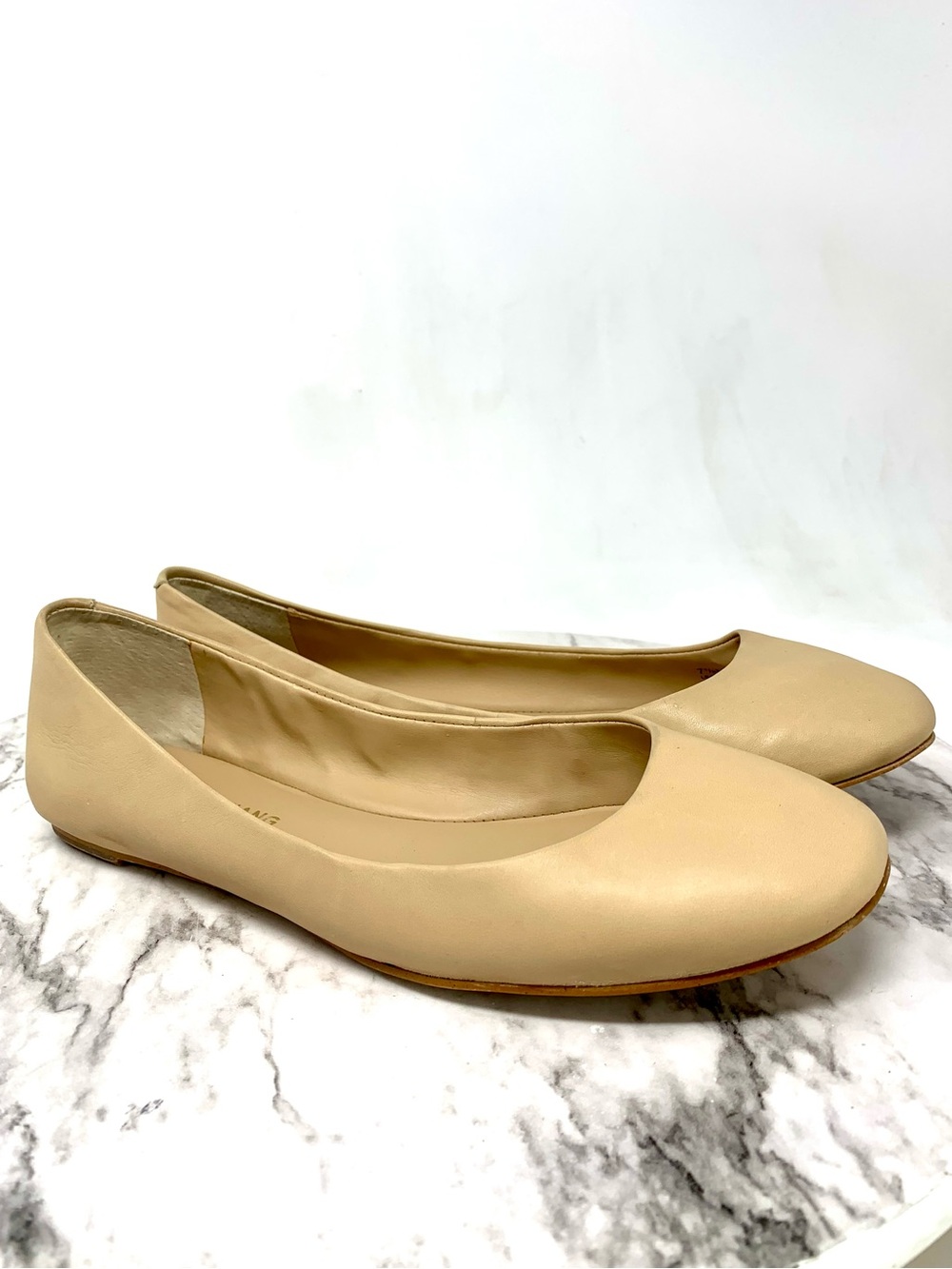 Arturo Chiang Lori Ballet Flats 7.5 Minimalist Neutral Classic Preppy Academia